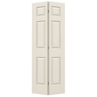 ReliaBilt 6 Panel Hollow Core Smooth Molded Composite Bifold Closet Door (Common 80 in x 28 in; Actual 79 in x 27.5 in)