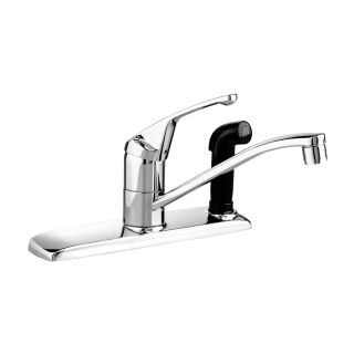 American Standard Colony Polished Chrome Low Arc Kitchen Faucet with Side Spray