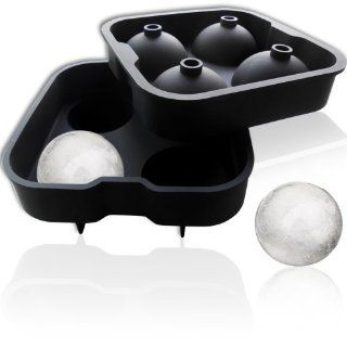 Ice Ball Mold Sphere   Superior Quality BPA Free Silicone Ice Rounds Maker 4x4.5cm  Slow Melting Then Ice Cubes Trays or Ice Press   Perfect for Japanese Whiskey, Cocktail and Any Drink   Chill Your Drink Evenly and Melt Slowly So Your Drink Doesn't Ge