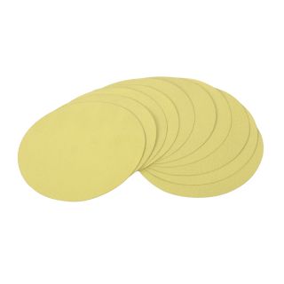 GOLDBLATT 10 Pack 150 Grit 9 in W x 9 in L Round Hook and Loop Sandpaper