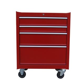 Task Force 34.5 in x 26 in 4 Drawer Ball Bearing Steel Tool Cabinet (Steel Painted)
