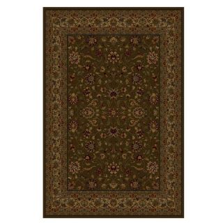 Shaw Living Palace Kashan 7 ft 8 in x 10 ft 9 in Rectangular Brown Transitional Area Rug