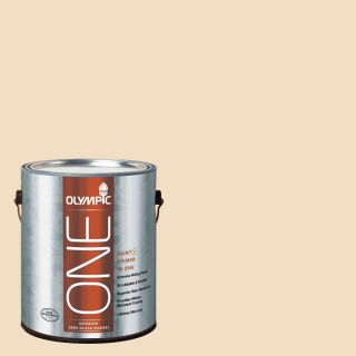 Olympic One 124 fl oz Interior Semi Gloss Honey Beige Latex Base Paint and Primer in One with Mildew Resistant Finish
