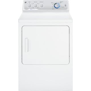 GE 7 cu ft Reversible Side Swing Electric Dryer (White)