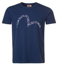 Evisu   TEAGULL   Print T shirt   blue