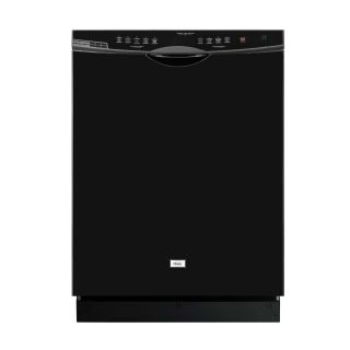Haier 57 Decibel Built in Dishwasher with Hard Food Disposer and Stainless Steel Tub (Black) (Common 24 Inch; Actual 23.9375 in) ENERGY STAR