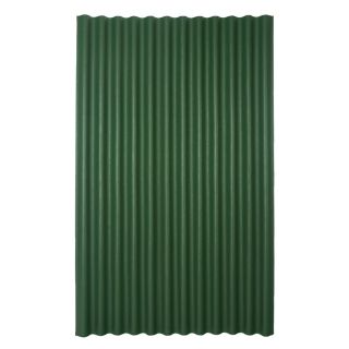 Ondura 79 in x 48 in .125 Gauge Green Corrugated Cellulose Fiber/Asphalt Roof Panel