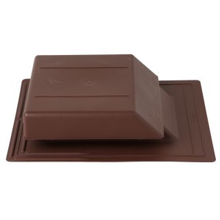 CMI Brown Plastic Roof Vent (Fits Opening 9 in Round; Actual 19.5 in x 16.25 in)