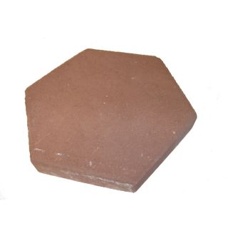Fulton Red Hexagon Patio Stone (Common 12 in x 12 in; Actual 11.8 in H x 13.7 in L)