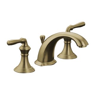 KOHLER Devonshire Vibrant Brushed Bronze 2 Handle Widespread WaterSense Bathroom Sink Faucet (Drain Included)