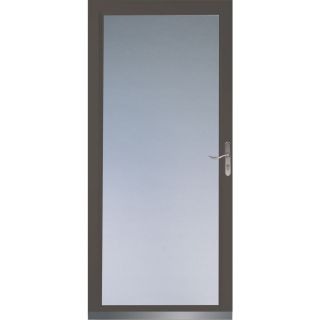 LARSON Brown Signature Full View Tempered Glass Storm Door (Common 81 in x 32 in; Actual 80.8 in x 33.62 in)