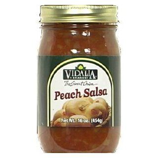 Vidalia Brand Sweet Onion Peach Salsa 16.0 OZ (Pack 3)  Grocery & Gourmet Food