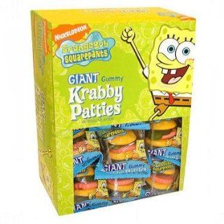 SpongeBob Squarepants   Giant Gummy Krabby Patties, .70 oz, 36 count  Gummy Candy  Grocery & Gourmet Food