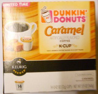 4 Boxes Of Dunkin Donuts K Cups Carmel Flavor  Grocery & Gourmet Food