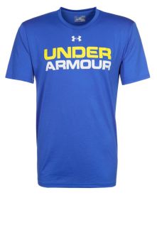 Under Armour   WORD MARK   Print T shirt   blue