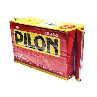 Cafe Pilon Coffee Espresso Ground, 16 Ounce (Pack of 3)  Coffee Pods  Grocery & Gourmet Food