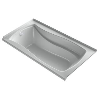 KOHLER Mariposa 66 in L x 35.875 in W x 20 in H Ice Grey Hourglass In Rectangle Air Bath