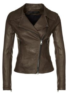 Ventcouvert   AMBRE   Leather jacket   oliv