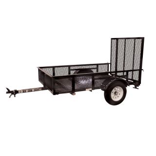 Carry On Trailer 5 ft x 8 ft Wire Mesh Utility Trailer with Ramp Gate