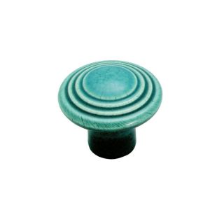 Amerock 1 3/8 in Distressed Navy Blue Colour Washed Ceramics Round Cabinet Knob