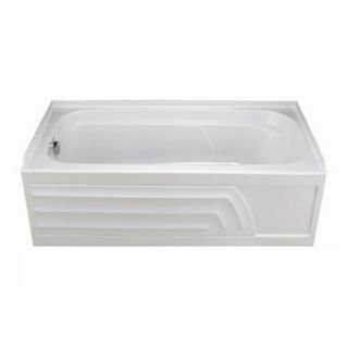American Standard Colony 66 in L x 32 in W x 19.5 in H White Acrylic Rectangular Skirted Bathtub with Right Hand Drain