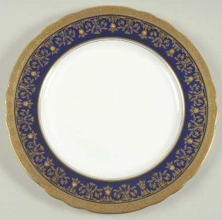 John Aynsley Kenilworth Cobalt Blue (Scalloped) Dinner Plate, Fine China Dinnerw
