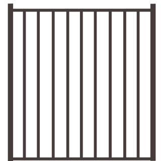 FREEDOM Pewter Aluminum Fence Gate (Common 48 in x 48 in; Actual 50 in x 48 in)