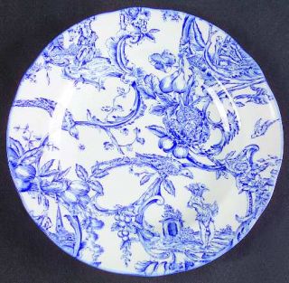 Spode Provincial Garden Blue Bread & Butter Plate, Fine China Dinnerware   Imper