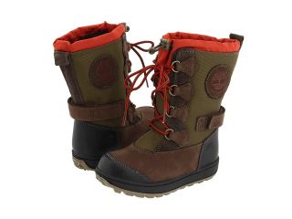 Timberland Kids Holderness Waterproof Tall Lace Boot Boys Shoes (Brown)