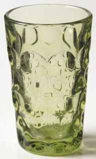 Imperial Glass Ohio Provincial Green Flat Juice Glass   Stem #1506, Verde   Gree
