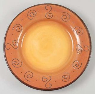 Tabletops Unlimited Ambrosia Tangerine (Orange) Large Dinner Plate, Fine China D