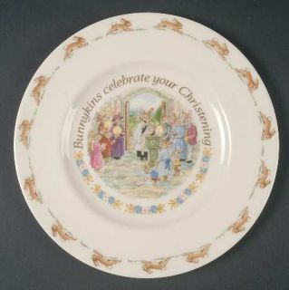 Royal Doulton Bunnykins (Albion Shape) Christening Salad Plate, Fine China Dinne
