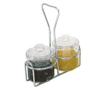 Update International Condiment Jar Holder   Holds (2)Jars, Chrome