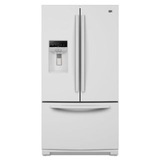 Maytag 28.59 cu ft French Door Refrigerator with Single Ice Maker (White) ENERGY STAR