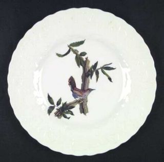 Alfred Meakin Birds Of America (White, Emboss Floral) Dinner Plate, Fine China D