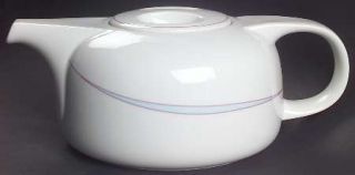 Arzberg Orion Teapot & Lid, Fine China Dinnerware   Delta Shape,Colored Crescent