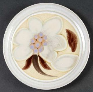 Noritake Oriental Garden Salad Plate, Fine China Dinnerware   Large White Flower