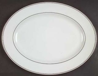 Lenox China Federal Platinum 13 Oval Serving Platter, Fine China Dinnerware   C