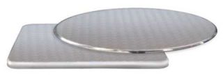 EmuAmericas Rex Table Top, Circle Design, 36 in Diameter, Stainless Steel