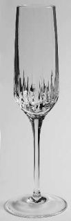 Reed & Barton Crystal Soho Brilliant Fluted Champagne   Clear,Vertical Cuts,Smoo