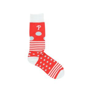 Philadelphia Phillies For Bare Feet Dots and Stripes 538 Socks