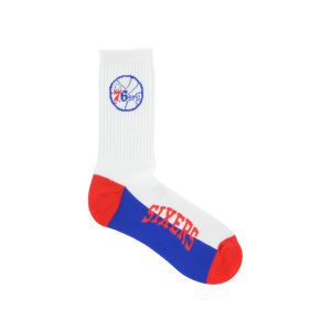 Philadelphia 76ers For Bare Feet Crew White 506 Sock
