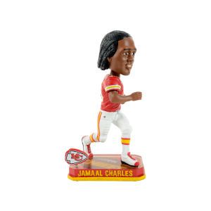 Kansas City Chiefs Jamaal Charles Forever Collectibles Springy Logo Bobble