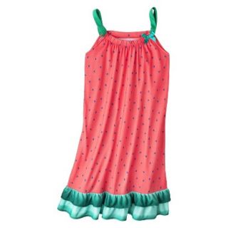 Xhilaration Girls Watermelon Strapless Nightgown   Coral S