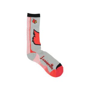 Louisville Cardinals For Bare Feet Team Pulse Vortex Sock