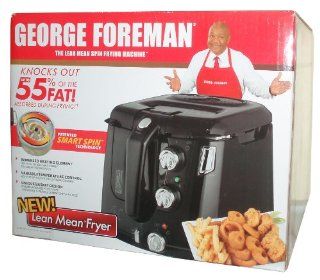 George Foreman The Lean Mean Fryer with Patented Smart Spin Technology that Knock Out Up to 55% of the Fat Absorbed During Frying, Immersed Heating Element, Variable Temperature Control and Unique Basket Design  Other Products  