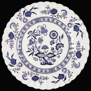 J & G Meakin Blue Nordic Salad Plate, Fine China Dinnerware   Blue Onion Design,