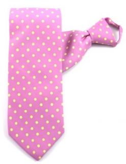Orchid with Yellow Dotted Zipper Tie #342 Clothing
