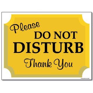 18" x 24" Corrugated Plastic Sign   Do Not Disturb Sign   Design 08   dnds07  Yard Signs  Patio, Lawn & Garden