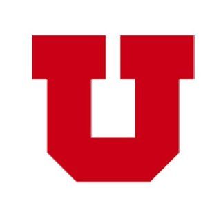 Utah Utes NCAA 12" Red U Vinyl Sticker  Nonapparelmisc  Sports & Outdoors